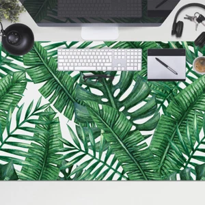 Computer Desk Top Mat Pad Large for Home School Keyboard 100x50 Monstera leaf - Afbeelding 1 van 4