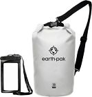 Earth Pak Waterproof Dry Bag Roll Top Compression Sack W/Waterproof Cell Case