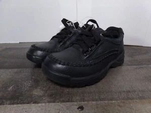 Scarpe scuola Clarks formali nere in pelle eleganti bambino bambini 9,5 nuove senza etichette - Foto 1 di 13