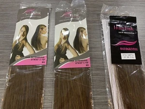 HAIR EXTENSIONS 100% HUMAN BROWN #4 20 INCH 60 PIECES LACE HAIR LINK BRAND NEW - Bild 1 von 4