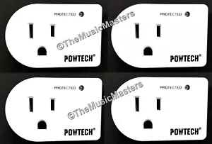 4X Single Outlet AC Wall Plug Surge Protector Power Suppressor 245 Joules 1875W - Picture 1 of 12