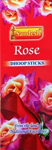 Rose Dhoop Incense Sticks, SAC (Sandesh), 20 Stick/Log Buncle - Picture 1 of 1