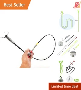 Flexible Grabber Tool 63in Stainless Steel Claw Drain Cleaning Pick Up Litter - Picture 1 of 10