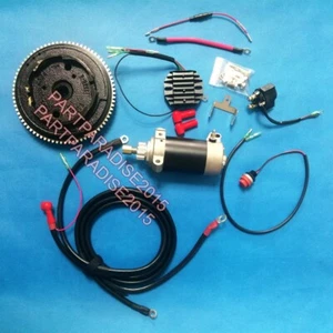 ELECTRIC START KIT FOR YAMAHA OUTBOARD F15 4 STROKE 15HP 4 stroke 6AGK FLYWHEEL - Bild 1 von 17