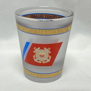 Vintage US Coast Guard Milchglas Schnapsglas Barware Libbey - Bild 1 von 12