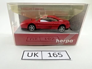 HERPA Ferrari 348 tb #02525 "Oldtimer" Red H0 1:87 "SKU UK165" - Ref. F007 - Picture 1 of 5