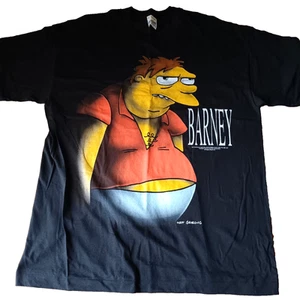 The Simpsons Vintage T-Shirt Top Heavy 1997 Barney Grumble Schwarz Größe X-Large - Bild 1 von 14
