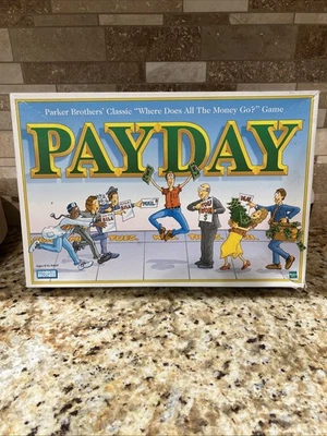 PARKER BROTHERS PAYDAY BOARD GAME VINTAGE 1999 HASBRO 95% COMPLETE FREE SHIP - Image 1 of 4