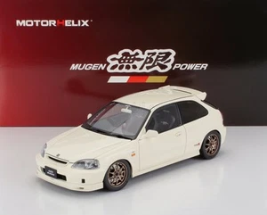 Motorhelix 1/18 Honda Civic EK9 Type R Mugen With Engine 1999 White M85025 - Picture 1 of 17