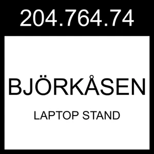 IKEA BJÖRKÅSEN Laptopständer anthrazit 204.764.74 - Bild 1 von 1