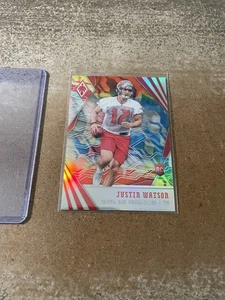 Justin Watson 2018 Panini Phoenix RC Rookie Color Burst #167 Buccaneers - Picture 1 of 2