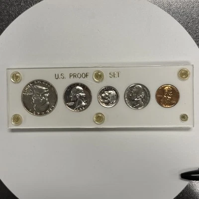 Juego de prueba 1953 de Estados Unidos como nuevo con medio dólar Franklin, etc. Foto 1 de 4