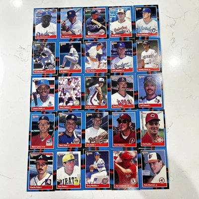 Lote de 25 tarjetas de béisbol Donruss 1988 Greg Maddux Chuck Finley Jose Lind Kent Foto 1 de 4