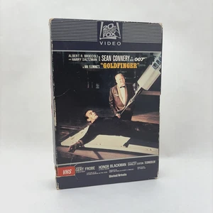 Goldfinger (1964) (VHS, 1982) 20th Century Fox Slide Drawer Box, BOND 007 - Picture 1 of 9