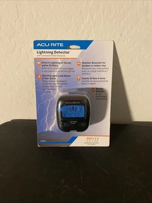 Nuevo detector de rayos ACU-RITE 02020CA advertencia de ataque/conteo/distancia alerta de texto Foto 1 de 4