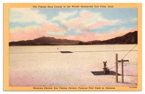 VTG Fastest Race Course in the World, Bonneville Salt Flats, Utah Postcard - Picture 1 of 2