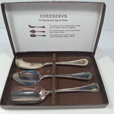 Juego de 3 utensilios para servir queso Godinger - Caja original Foto 1 de 4