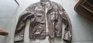 Giacca di pelle Belstaff GANGSTER, serie Gold Label, marrone antico, taglia XXl - Foto 1 di 18