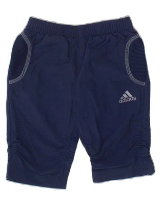 ADIDAS Baby Boys Graphic Sport Shorts 0-3 Months  Navy Blue Polyamide EZ13 - Image 1 of 3