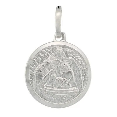 Argento Sterling Bambino Gesù & Angelo Charm / Ciondolo,Fatto IN Italia,Astuccio - Immagine 1 di 2