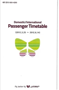 Horario de la aerolínea - Jinair - 25/03/12 (Corea) S - Imagen 1 de 1