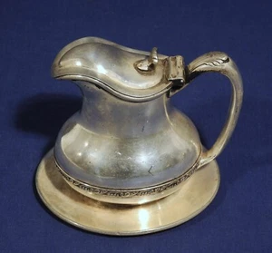 Vtg Antique Palatine Hotel or Railroad Silverplated Creamer by Reed + Barton - Picture 1 of 7