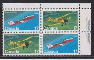 1981 Canada SC# 904a UR - Canadian Aircraft - Plate Block M-NH Lot # 3030 - Picture 1 of 1