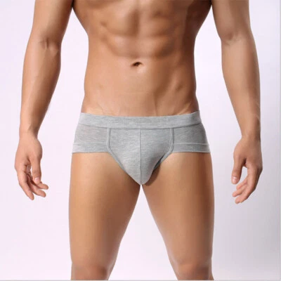 New Mens Briefs Comfortable Modal 3 Pack Bikini Underwear Bulge Pouch Boys Undie - Image 1 of 4