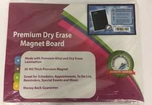 Weekly Dry Erase Meal Planner Board Calendar Fridge Magnet - 7 Day Magnetic Menu - Picture 1 of 3