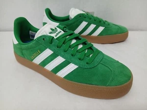 Adidas Men's Gazelle Adv Casual Athletic Shoes JH5247 Green White Gold Sz 7-13 - Picture 1 of 9