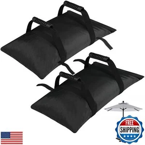 NVAAV 90LBS Extra Large Umbrella Base Weight Set of 2, Patio Fillable Sand Ba - Picture 1 of 5