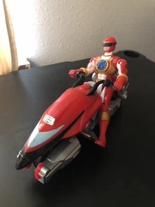 Bandai Power Rangers Operation Overdrive Hovertek Cycle with Red Ranger Zord - Picture 1 of 7