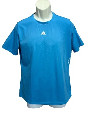 Camiseta deportiva Adidas Tech Fit Train azul logotipo manga corta logotipo talla XL NUEVA CON ETIQUETAS Foto 1 de 4