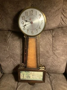 Antique Sessions Electric Banjo Clock Mount Vernon - 2W Electric- Parts Only - Picture 1 of 7