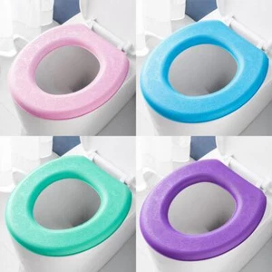 Waterpoof Soft Toilet Seat Cover O-shape Bathroom Washable Closestool Pad, V8K9 - Picture 1 of 15