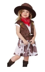 Mädchen Kostüm "Cowgirl" Outfit - Gr. 1-2 Jahre - Wilder Westen Kinder Karneval - Bild 1 von 1