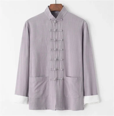 Chaqueta informal de algodón Kung Fu Tai Chi Top Wing Chun abrigo de artes marciales Foto 1 de 4