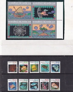 PALAU and MARSHALL ISLANDS^^^^^MNH set and SOUV/SHEET@dco555mars - Picture 1 of 1