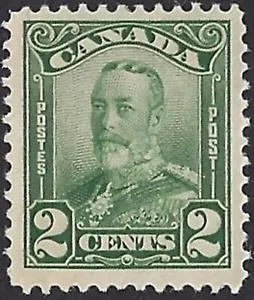 Canada #150 "King George V" Mint Used 1928 Scroll Issue (C) - Imagen 1 de 2