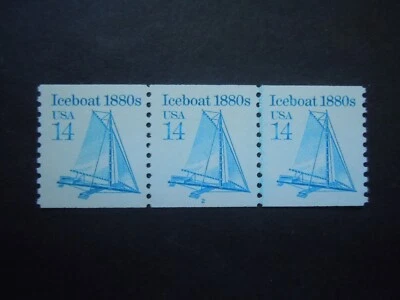  #2134 14c Ice Boat PNC3 #1 MNH OG VF  - Image 1 of 2