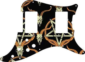 WD Custom Pickguard For Fender 1979-1982 Lead III #GOC01 Occult Goat Skull an... - Picture 1 of 1