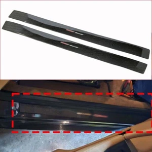 For Maserati GT Dry Real Carbon Fiber Welcome Door Sill Padel Guard Sticker Trim - Foto 1 di 10