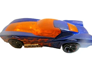 Hot Wheels T9719 Blue Car /w Orange Flames Malaysia lose - Bild 1 von 2