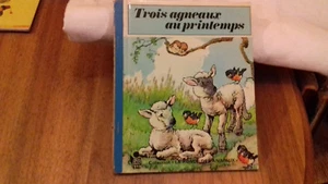 Collection"la ronde des animaux"Trois agneaux au printemps.G.MILLOUR.1979.(R16) - Imagen 1 de 5