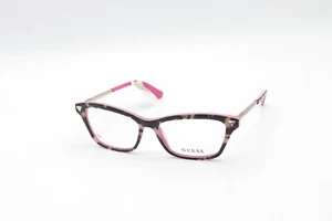 GUESS GU2797 074 Pink Tortoise/Rose Gold 52-15-140 Eyeglass Frames T42 - Imagen 1 de 12