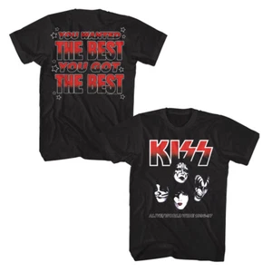 Kiss You Wanted the Best Men's T Shirt Alive worldwide Tour 1996 Rock Band - Picture 1 of 8