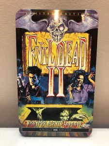 EVIL DEAD 2 DVD COLLECTOR'S TIN - REGION 1 LIMITED EDITION 2000 ANCHOR BAY - Picture 1 of 8