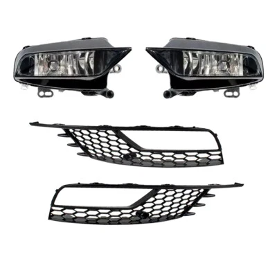 Pair Halogen Fog Light W/ Fog Light Cover For Audi A3 RS Saloon Sedan 2013-2017 - Image 1 of 4