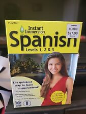 Instant Immersion Spanish Levels 1, 2 & 3 PC & MAC - CDs DVD MP3 Learning Tools