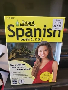 Instant Immersion Spanish Levels 1, 2 & 3 PC & MAC - CDs DVD MP3 Learning Tools - Picture 1 of 3